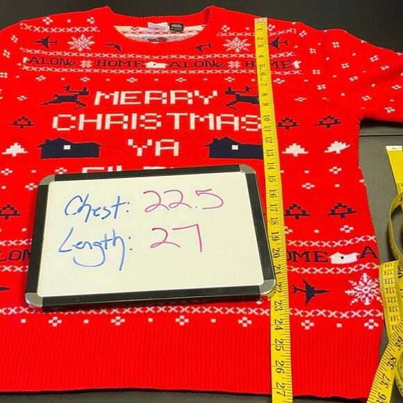Home Alone Merry Christmas Ya Filthy Animal Ugly Christmas Sweater Size XL - Picture 10 of 10